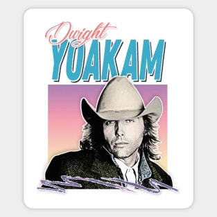 Dwight Yoakam / 80s Styled Retro Design Sticker